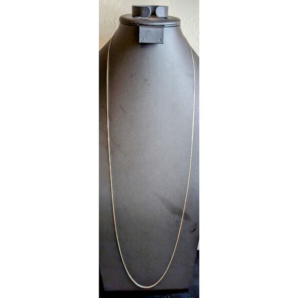 Vintage 925 Italy Sterling Silver Diamond Cut 36" Chain Necklace - Picture 1 of 11